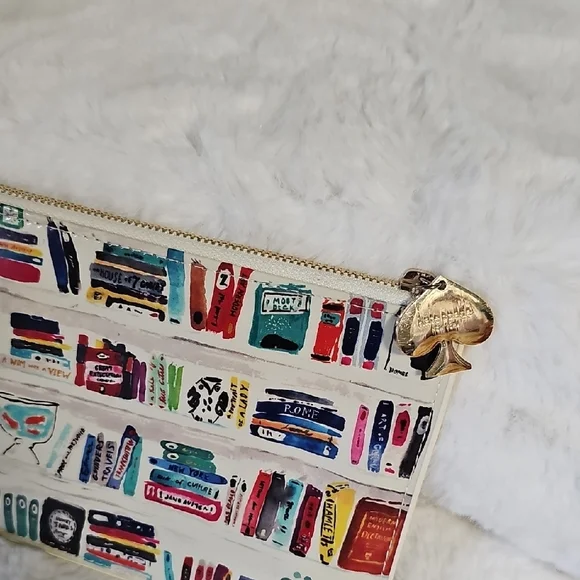 Kate Spade Vibrant Clutch with Book Print - Picture 6 of 9